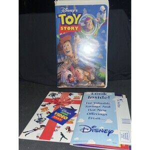 Toy Story VHS 1995/1996 #6703 Initial Release W/Original Inserts - Disney Pixar